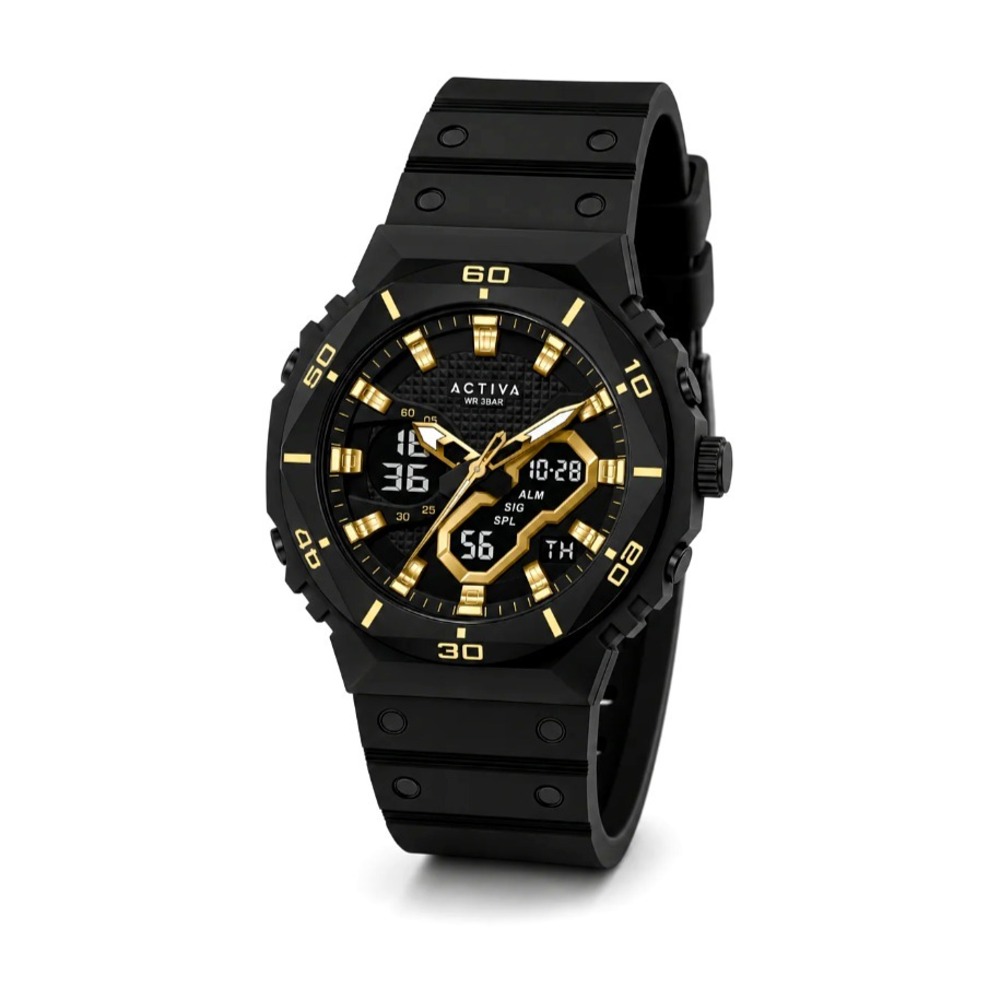 Invicta Activa Exon X Men's Black Analog Digital Watch 48mm New